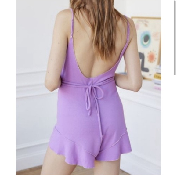 NWT Out From Under Devon Lace-Trim Tied Romper SZ MEDIUM m - Picture 2 of 8